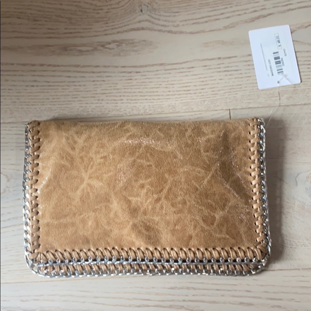 SOHO Beige Chain Clutch Crossbody